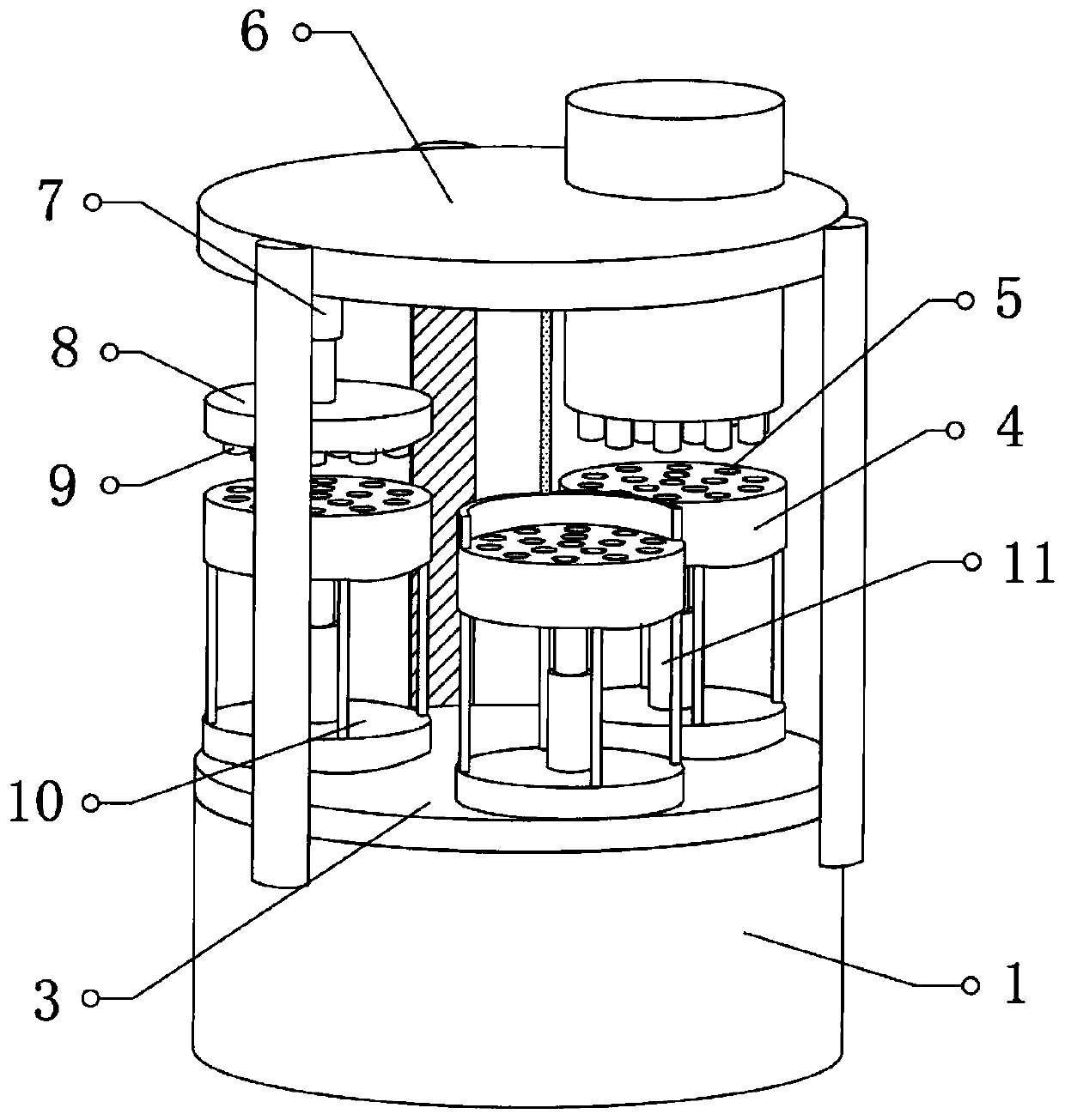 Pharmaceutical tabletting device
