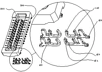 Novel connector of double-bevel contact type