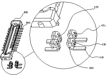 Novel connector of double-bevel contact type