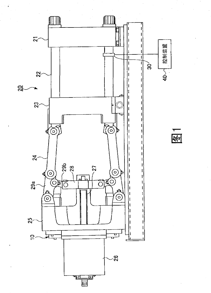 Mold clamping force detection method