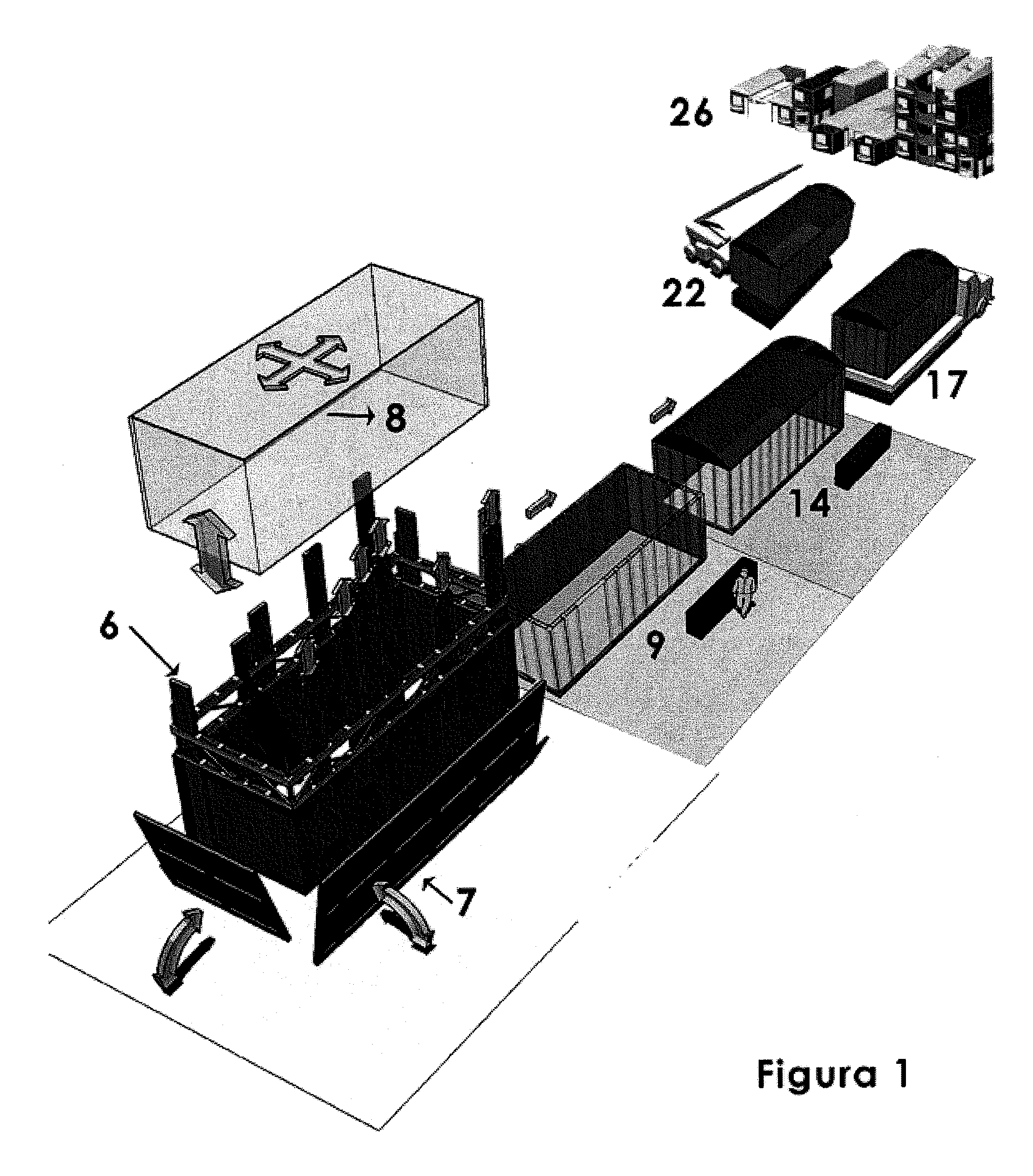 Integral, industrialised modular dwelling system