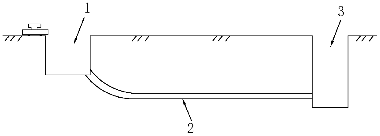 non-excavation-type-inspection-well-pipeline-construction-method-for