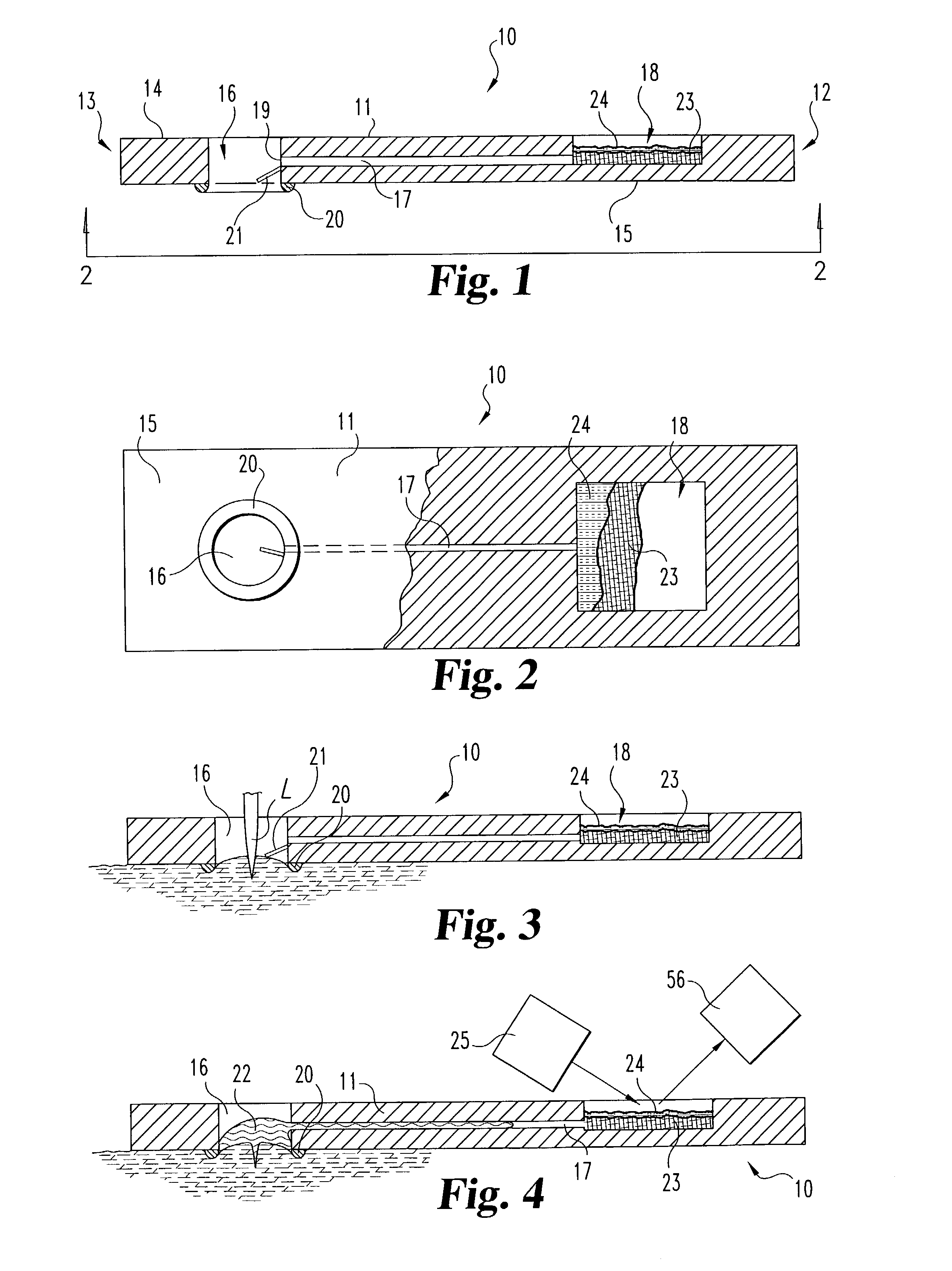 Wicking methods and structures for use in sampling bodily fluids