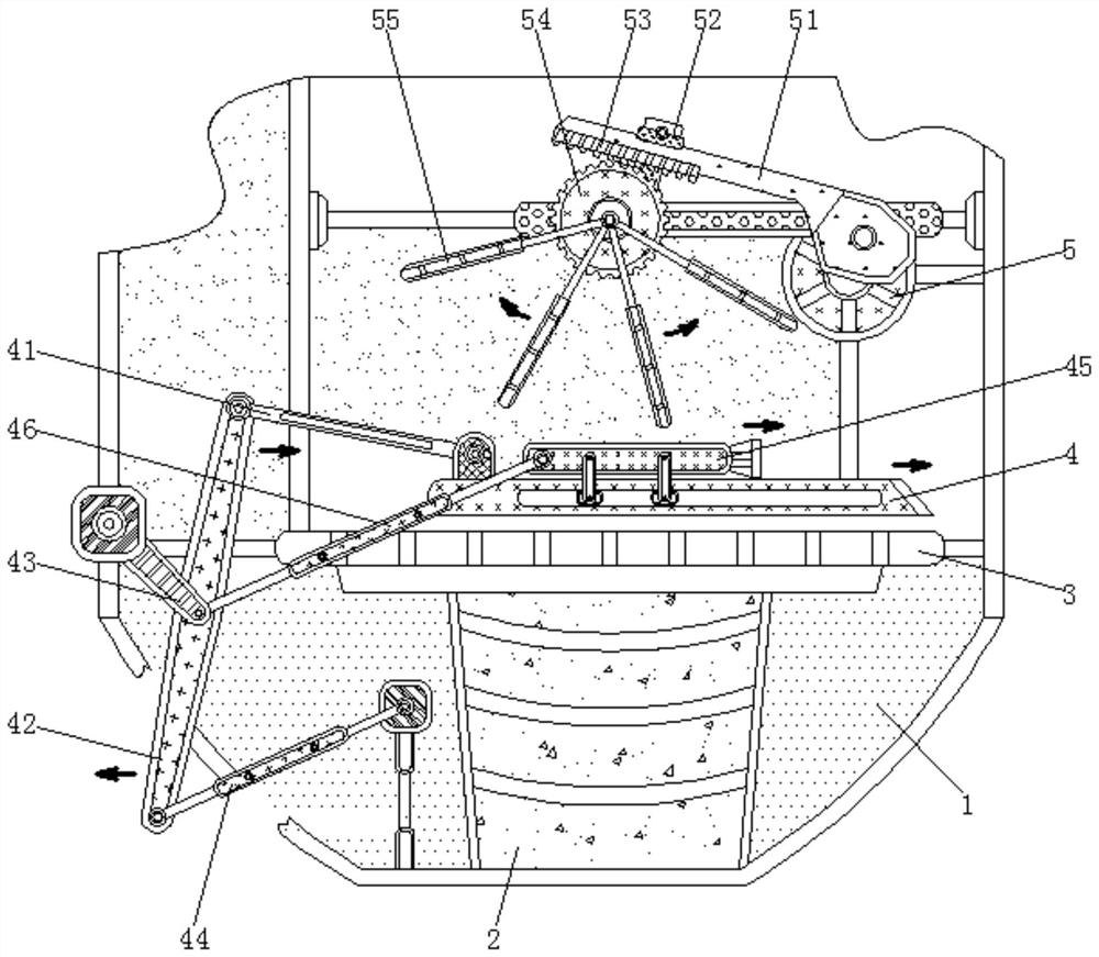 Chemical flash dryer device capable of preventing material accumulation and intercepting agglomerated particles