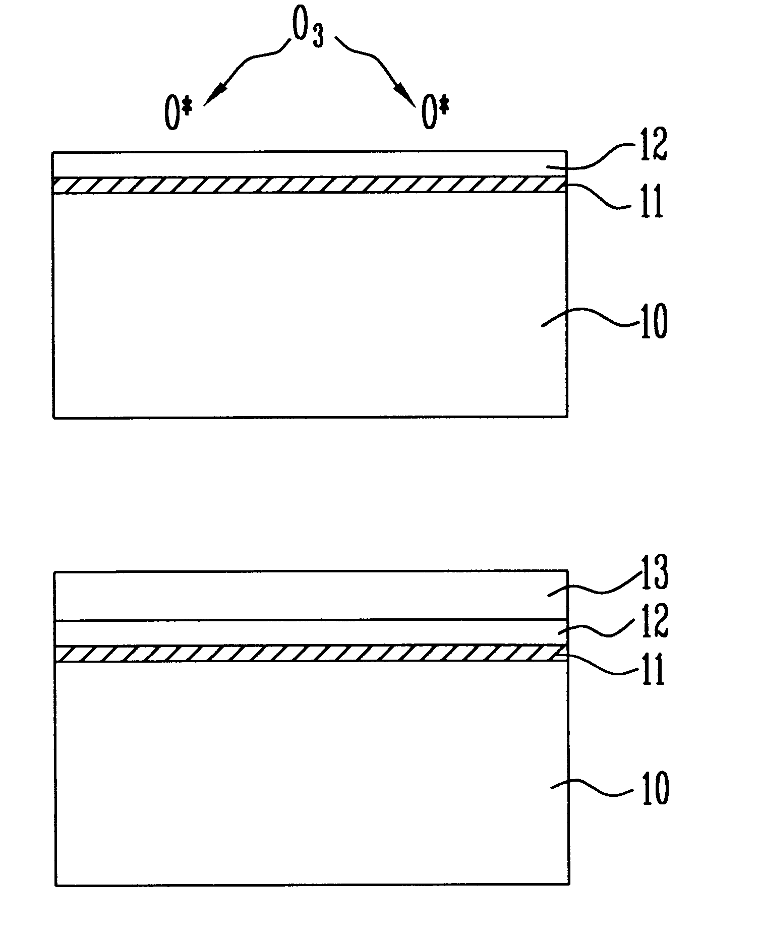 Method of manufacturing a capacitor in a semiconductor device using a high dielectric tantalum oxide or barium strontium titanate material that is treated in an ozone plasma