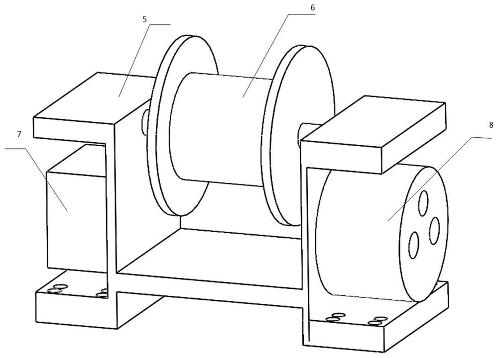 Rope-driven machine brake pedal test robot