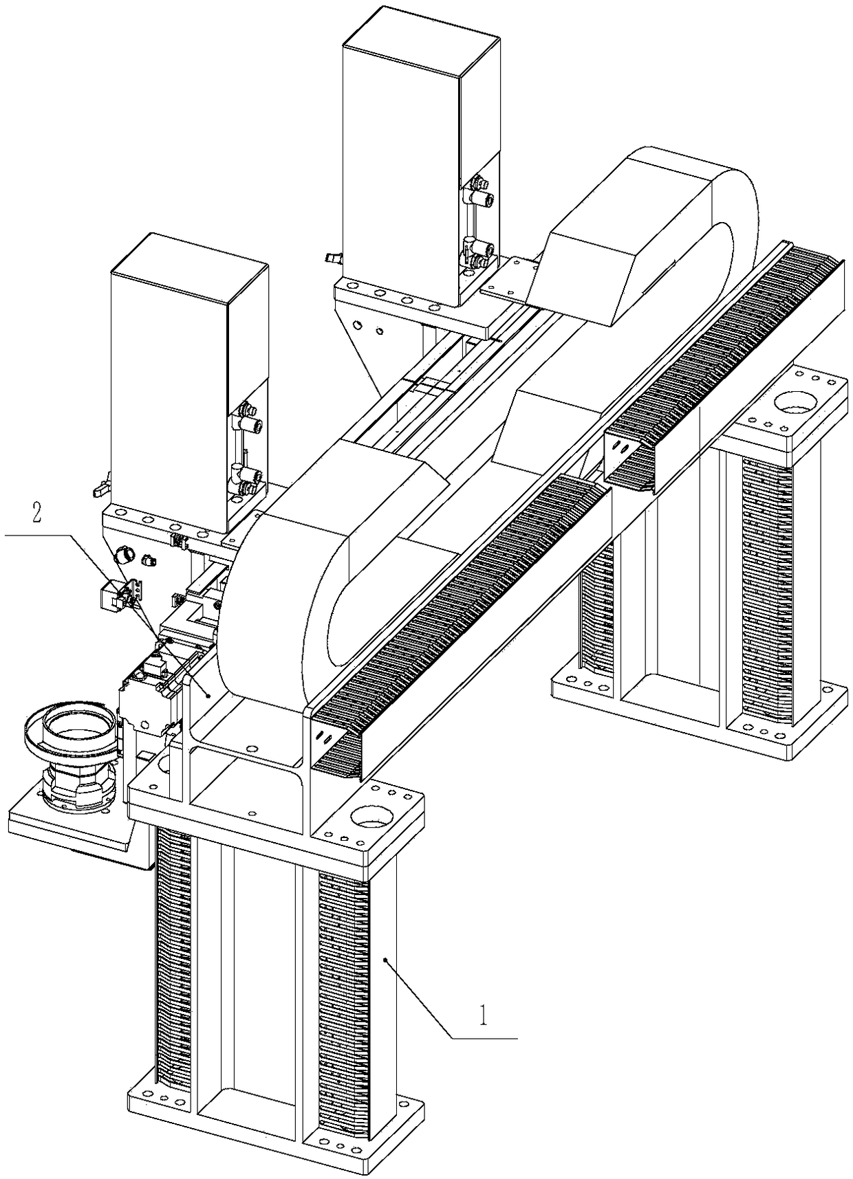 Riveting machine riveting device for circuit board riveting and operation method thereof