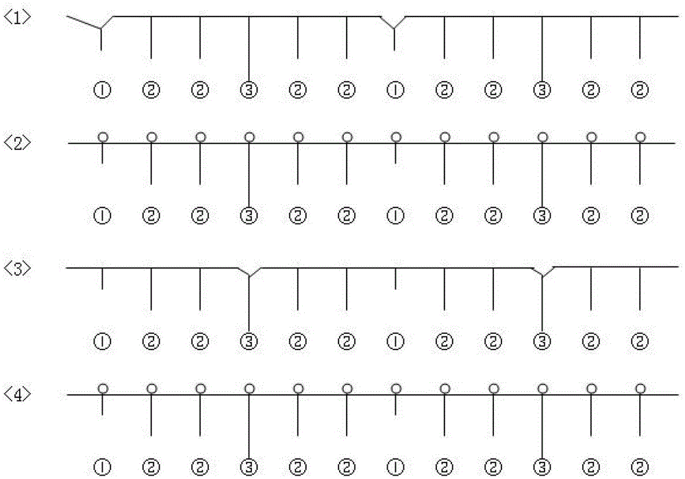 Cross yarn looped pile structure knitted fabric and processing method thereof