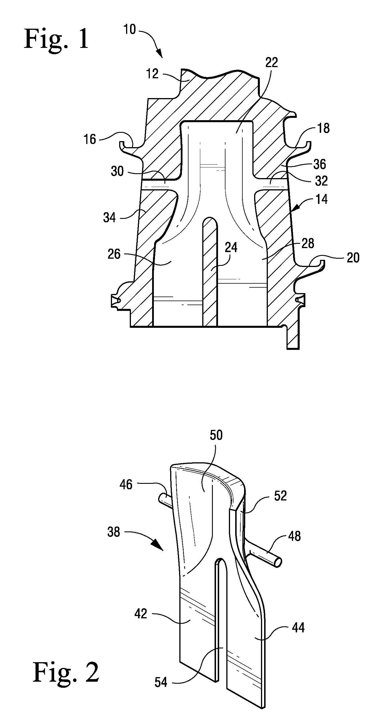 Perimeter-cooled stage 1 bucket core stabilizing device and related method