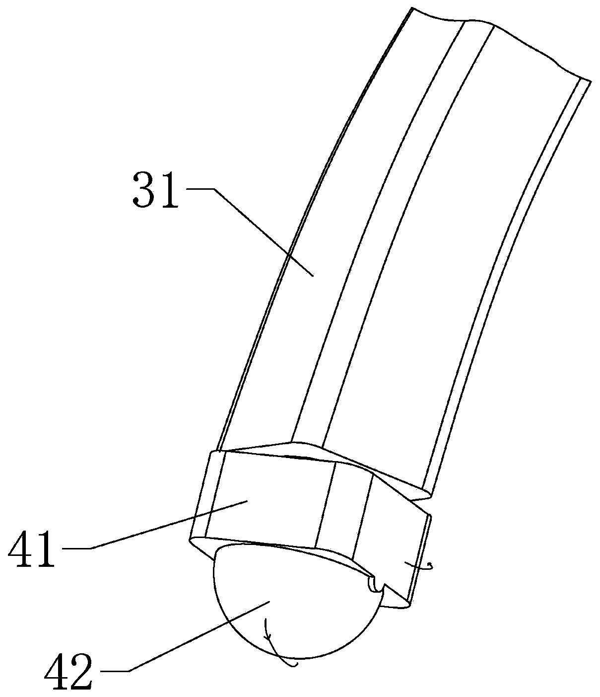 Auxiliary device and method for blind people crossing the street