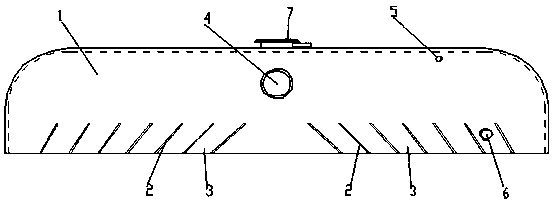 Radiator water feeding chamber diversion device