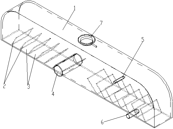 Radiator water feeding chamber diversion device