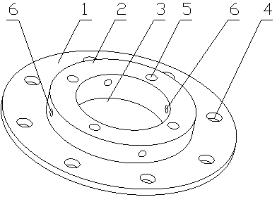 Integrated flange for mutual inductor