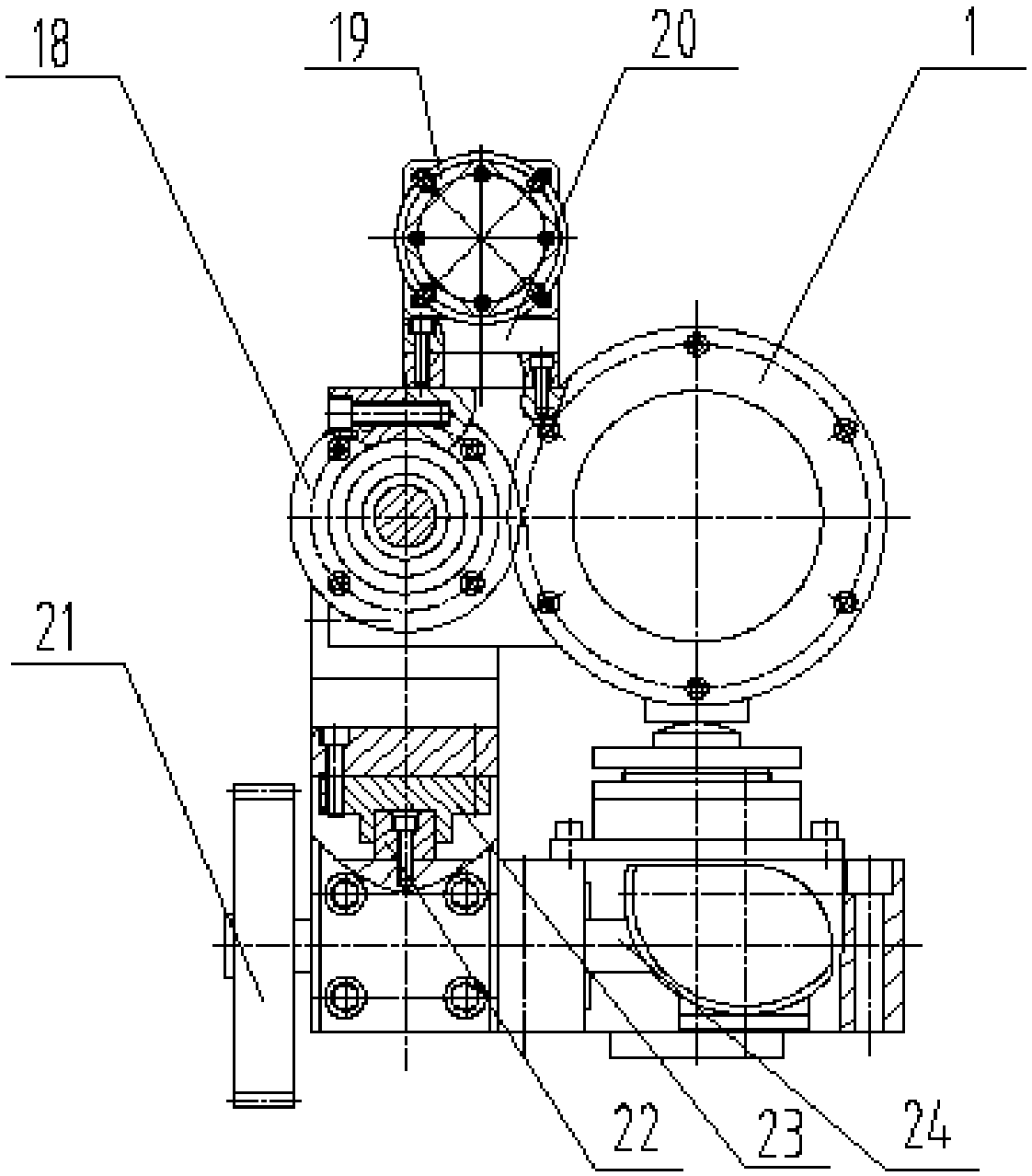 A floating clamping device of a hollow pipe fitting straightening machine