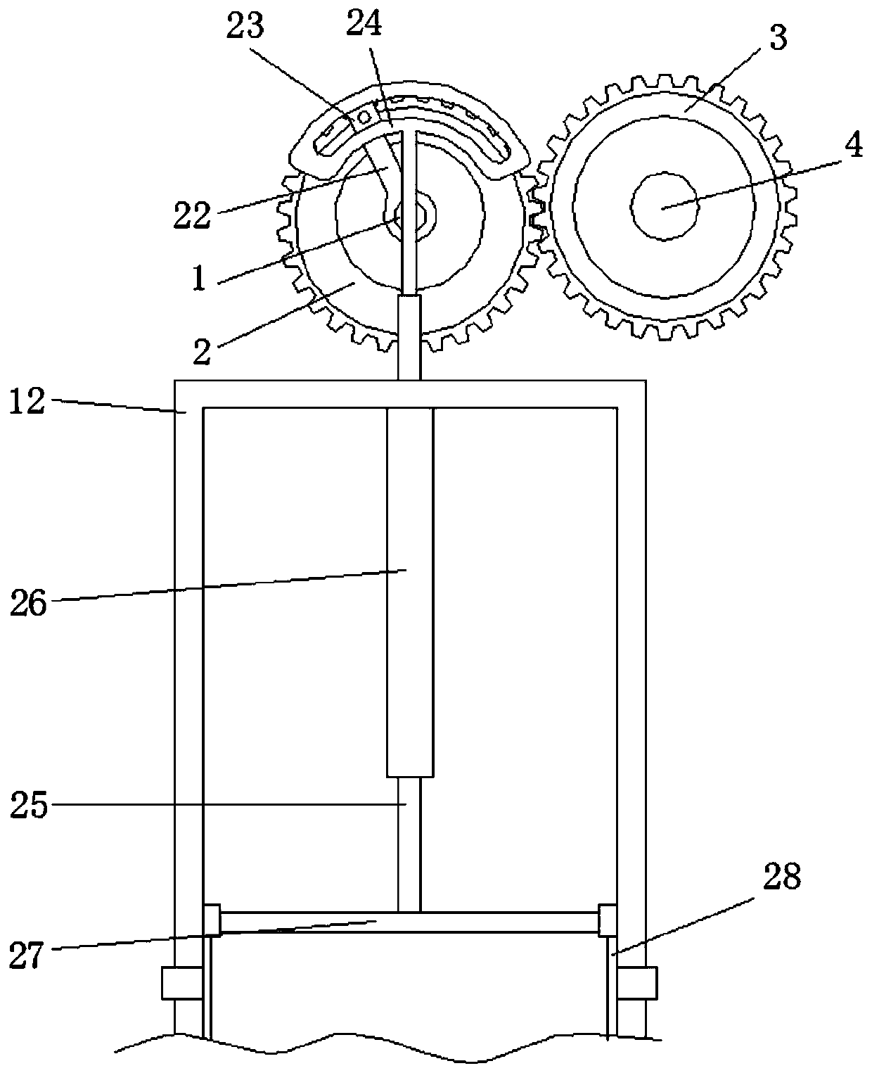 Rubber extrusion forming device based on mechanical transmission