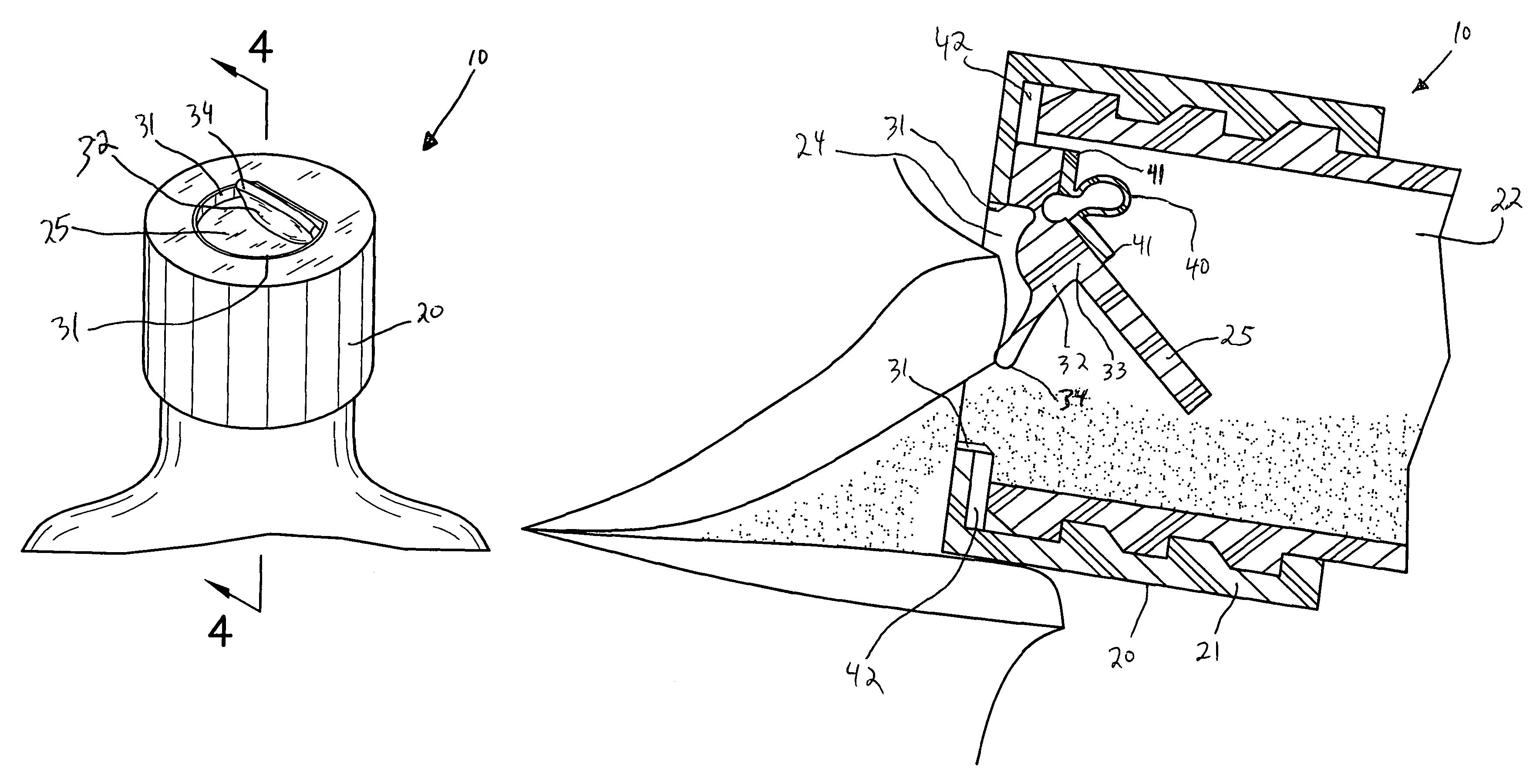 Bottle cap for beverage and foodstuff containers