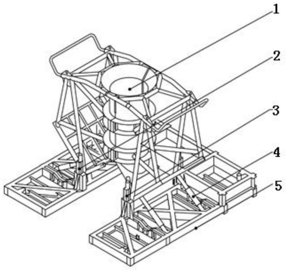 Angle-adjustable underwater anchor pile guide frame and operation method thereof