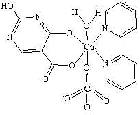 Copper complex built by pyrimidine carboxylic acid base ligand, preparation method and use of copper complex