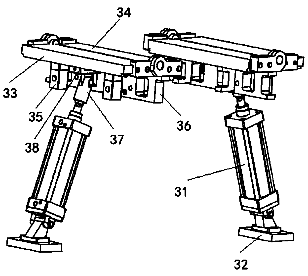 Wooden floor surface gumming device and working method thereof