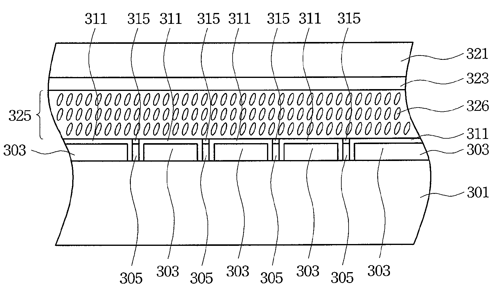 Liquid Crystal on Silicon Display Panel with Reducing Fringe Effect