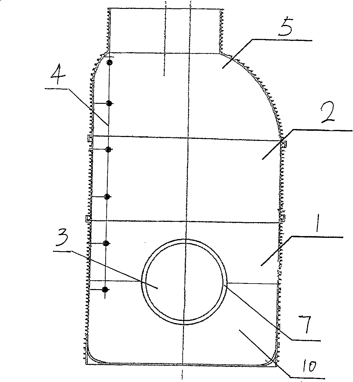 Faucet built-in type inspection shaft
