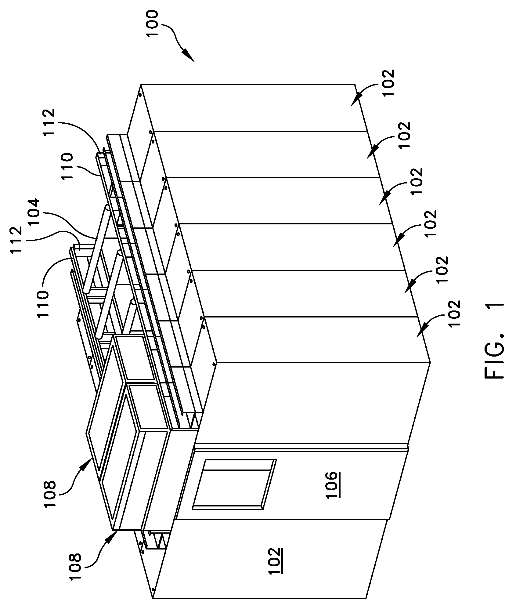 Hot aisle containment cooling unit and method for cooling