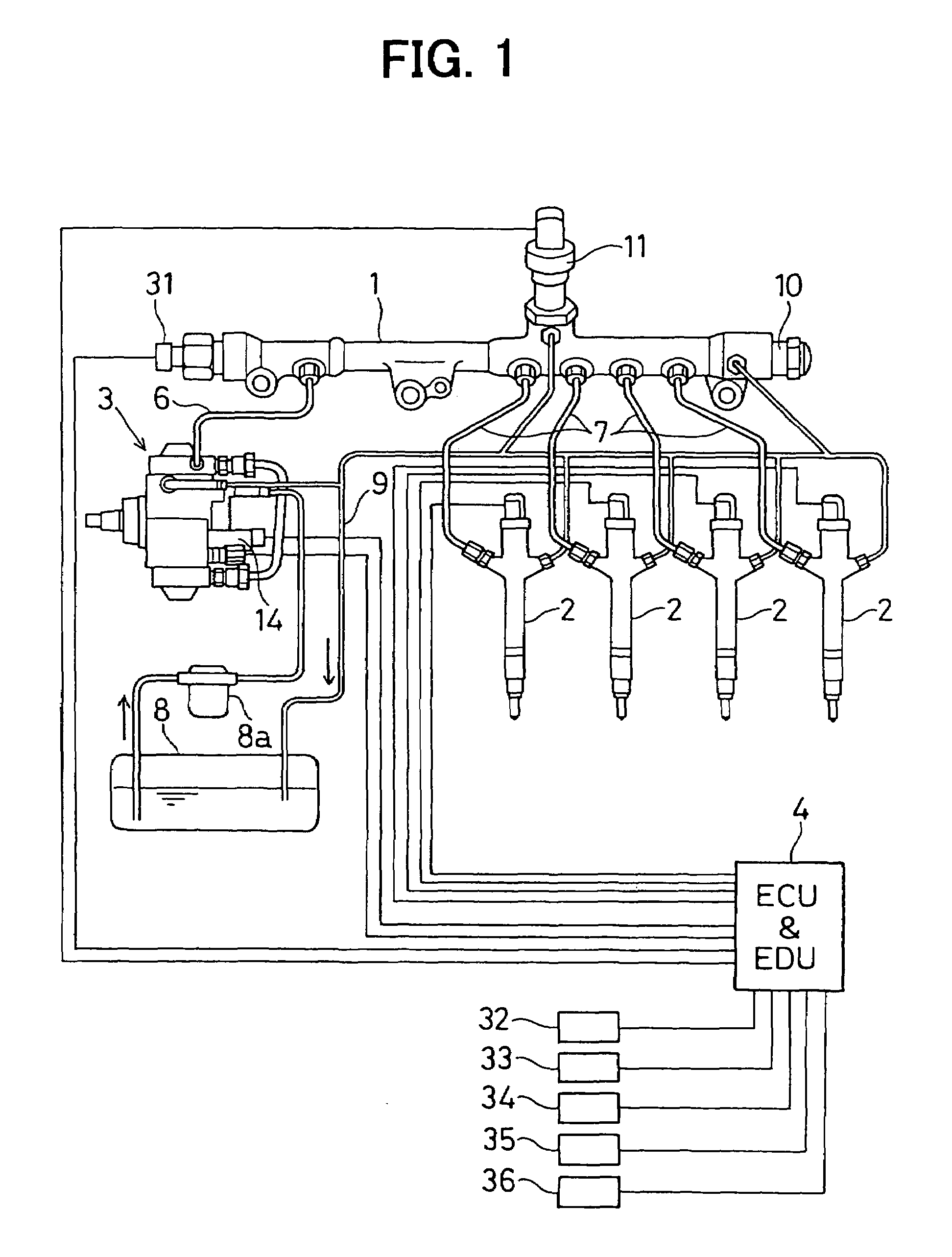 Valve opening degree control system and common rail type fuel injection system