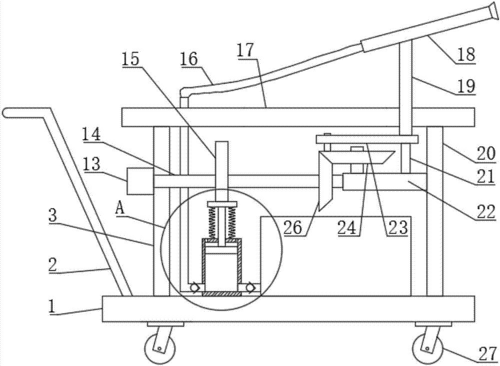 Multi-dimensional automatic agricultural irrigation sprinkling device