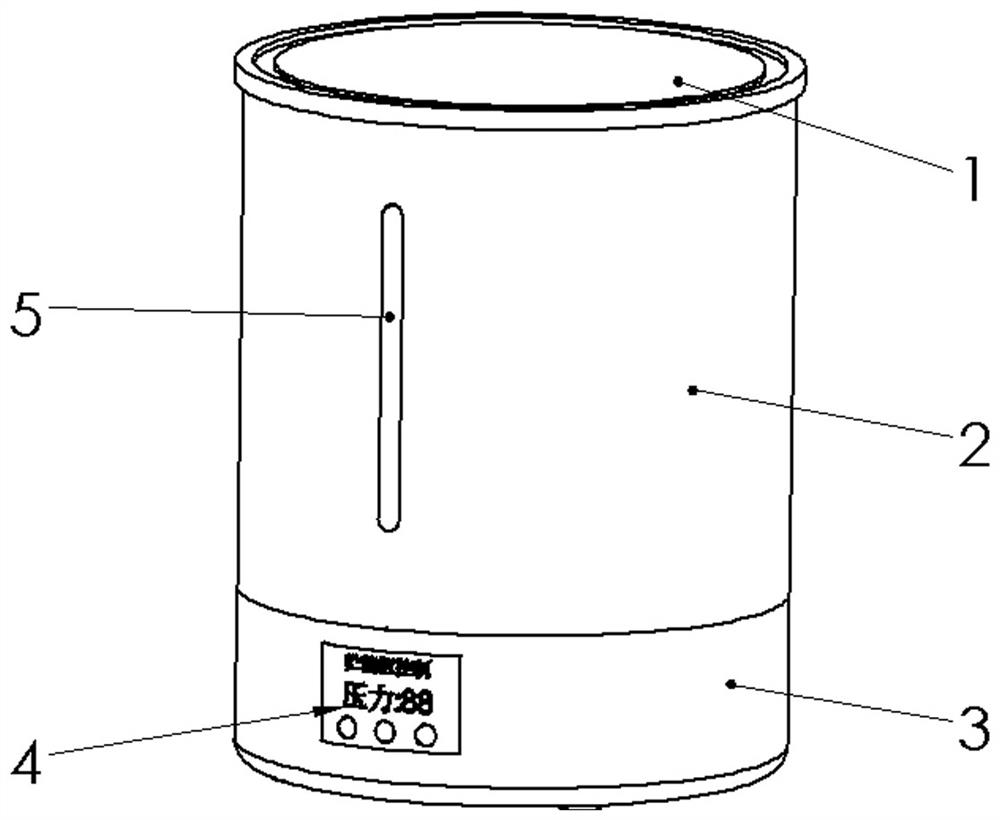 Household grain storage cabinet