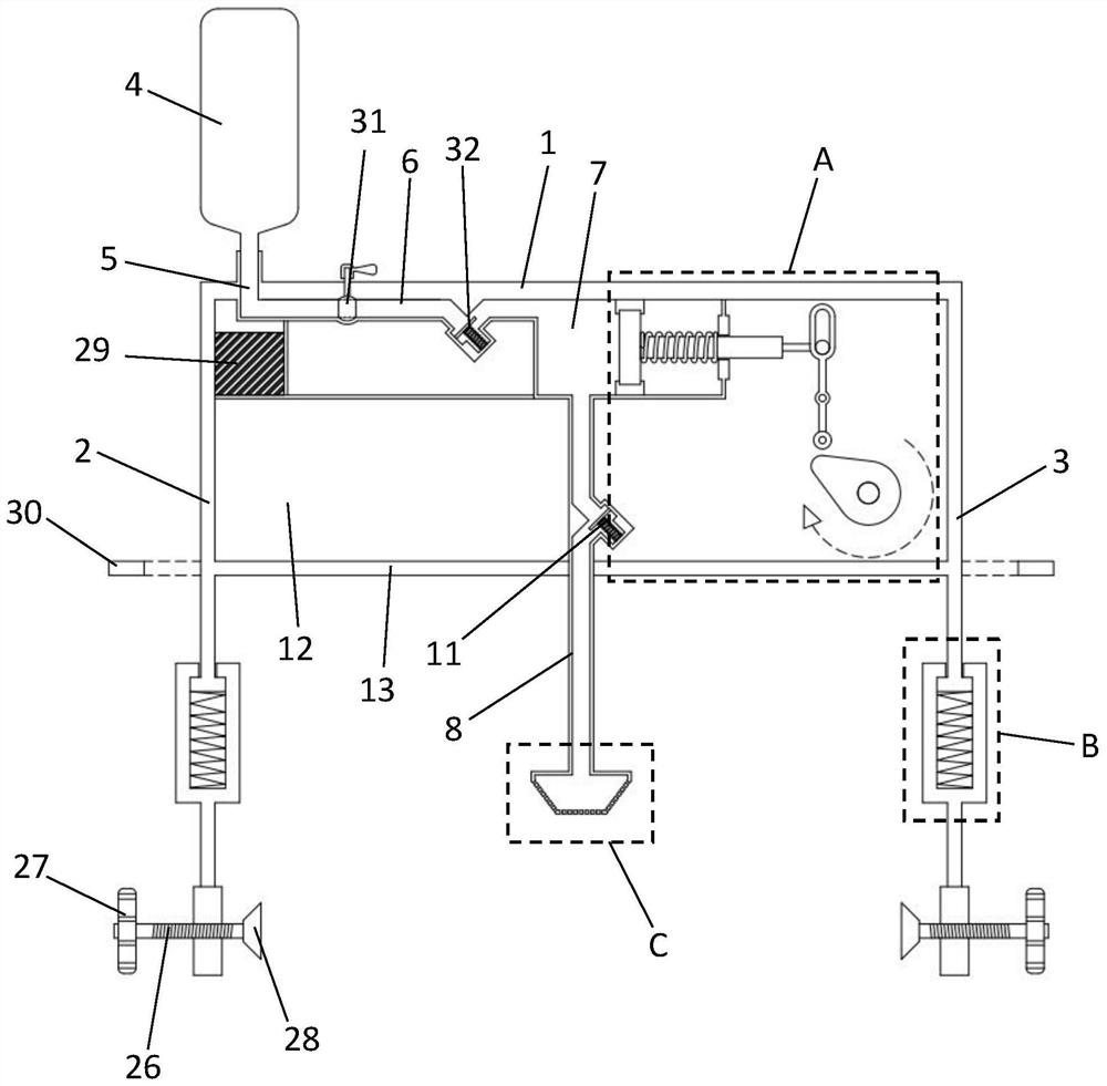 Automatic gluing device for loudspeaker assembling basin stand