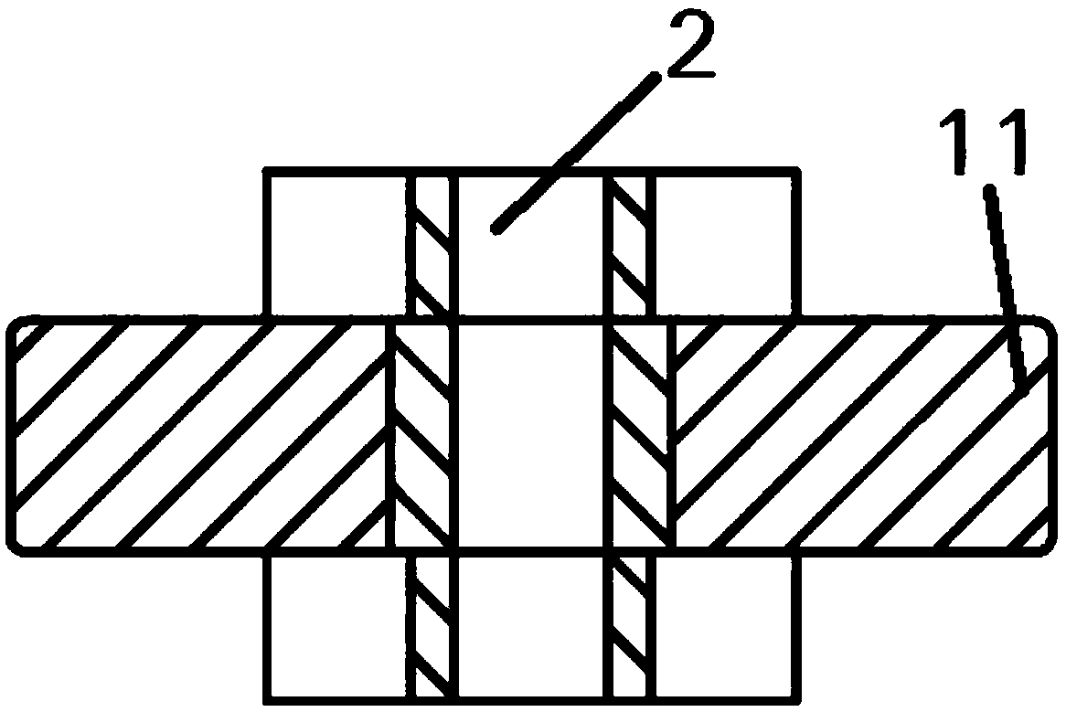 Slope tapping conversion device for die internal tapping machine