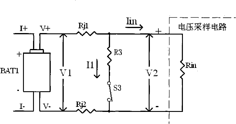 Method for detecting poor contact of battery voltage testing terminals