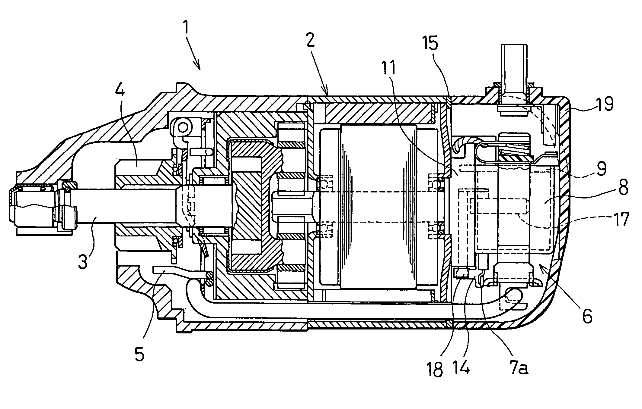 Wire connecting structure of electromagnetic switch of starter