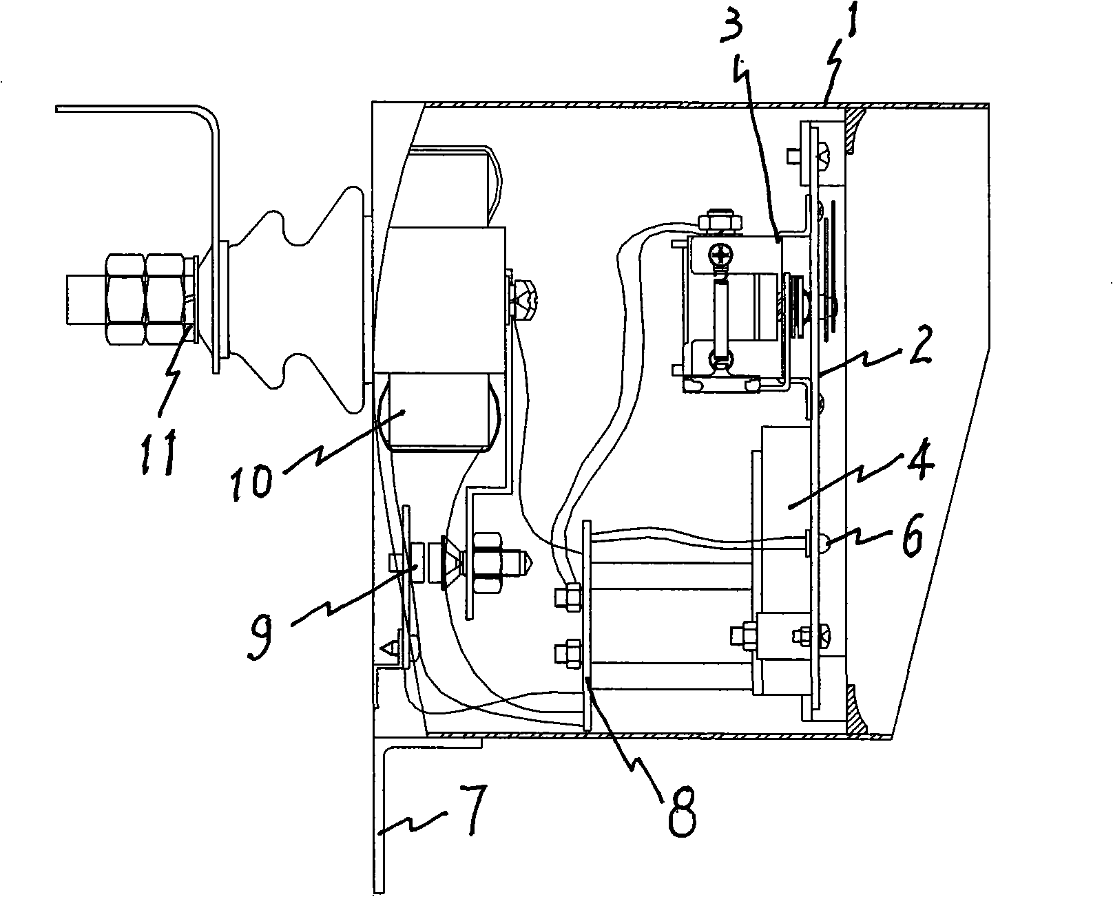 Non-residual pressure monitor for lightning arrester