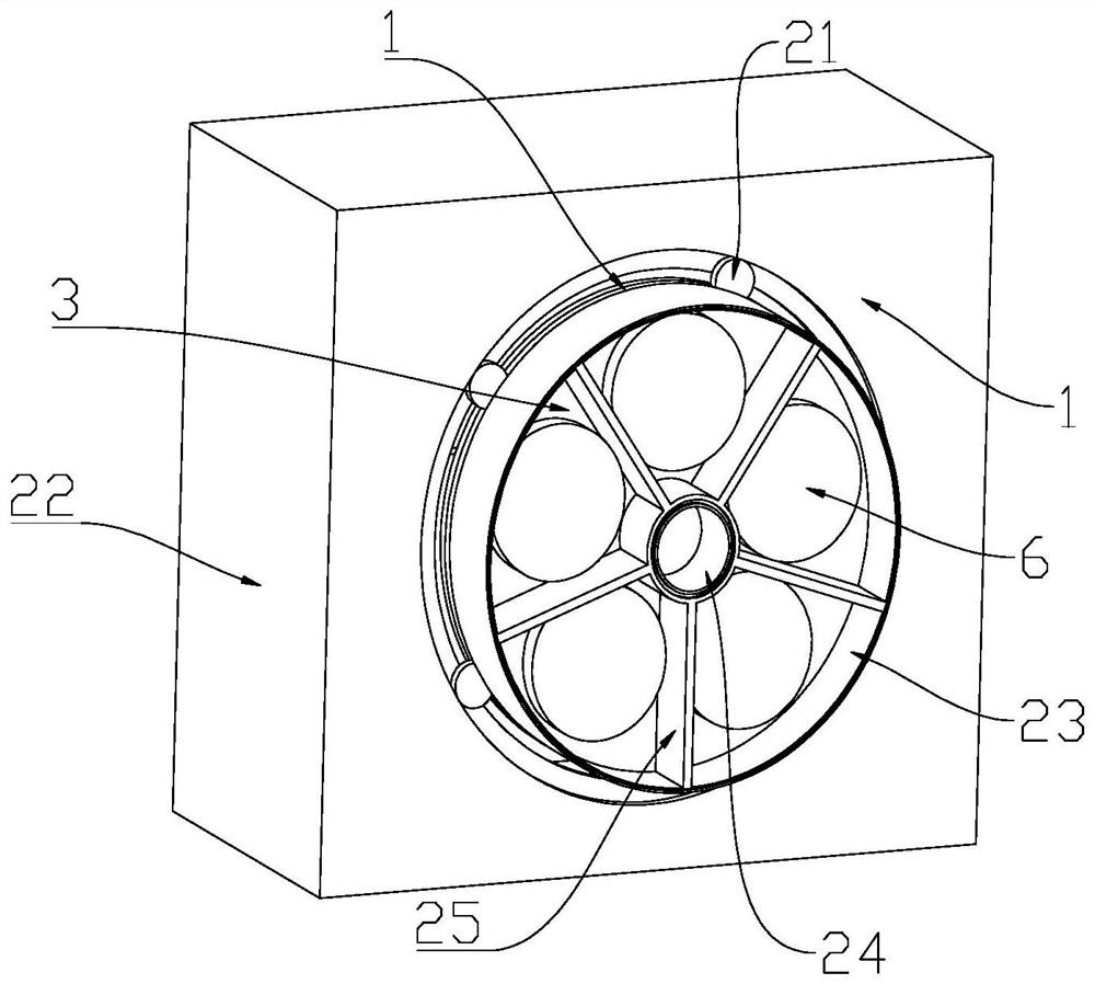 Wheel assembly painting device