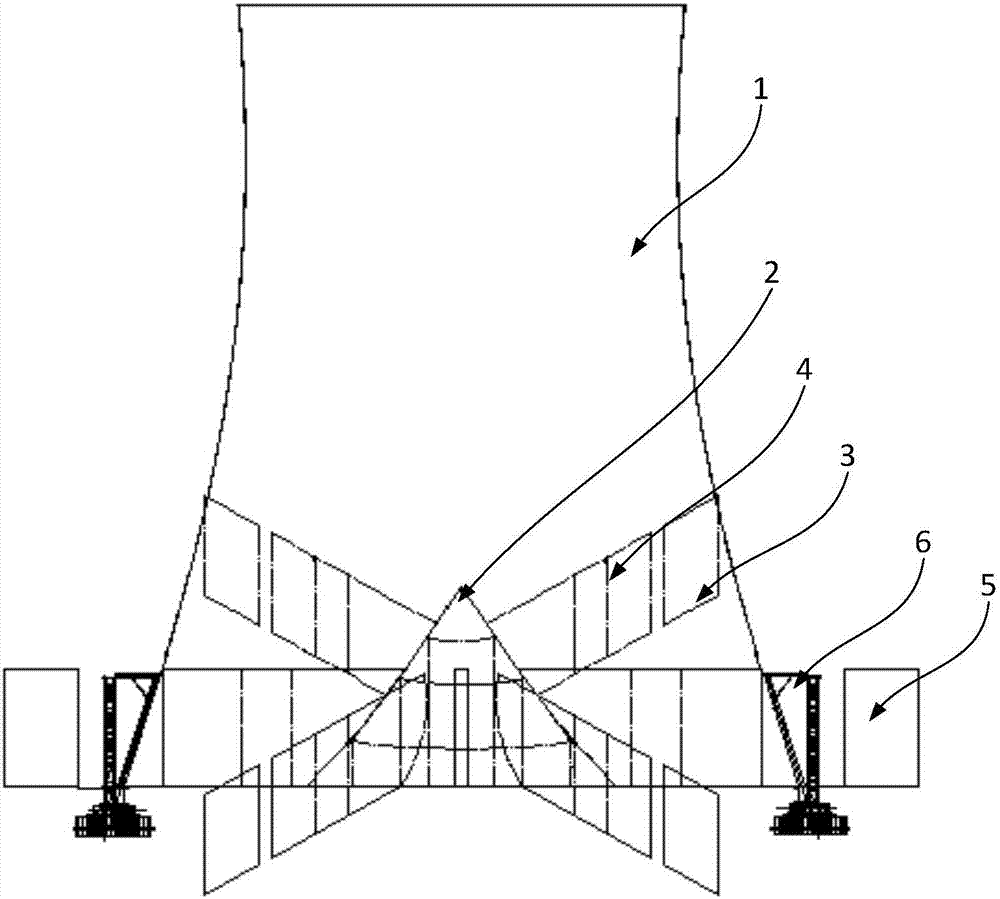 Air cooling tower and indirect air cooling system
