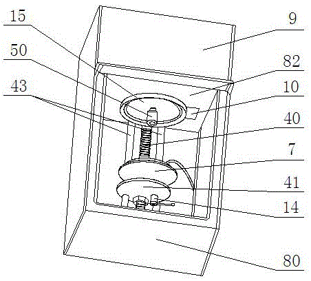 Device for measuring variation of internal temperature during combustion of polymer material