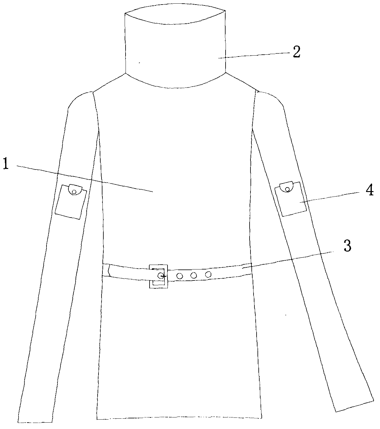 Wet-permeable and breathable garment with sterilization function