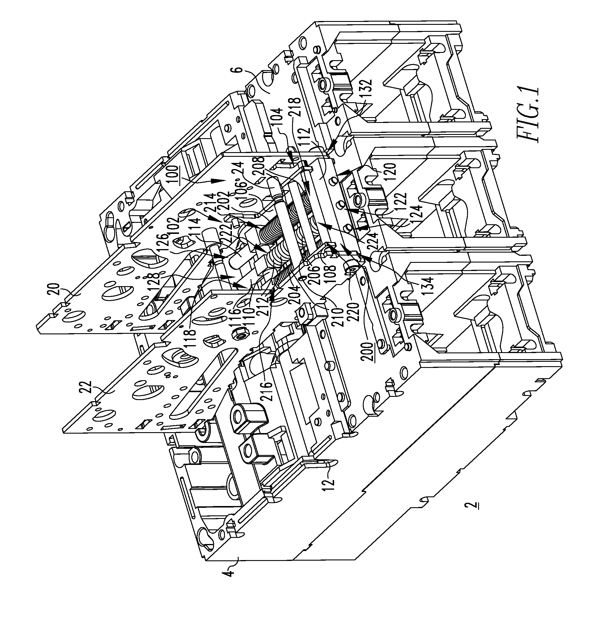 Electrical switching apparatus, and yoke assembly and spring assembly therefor