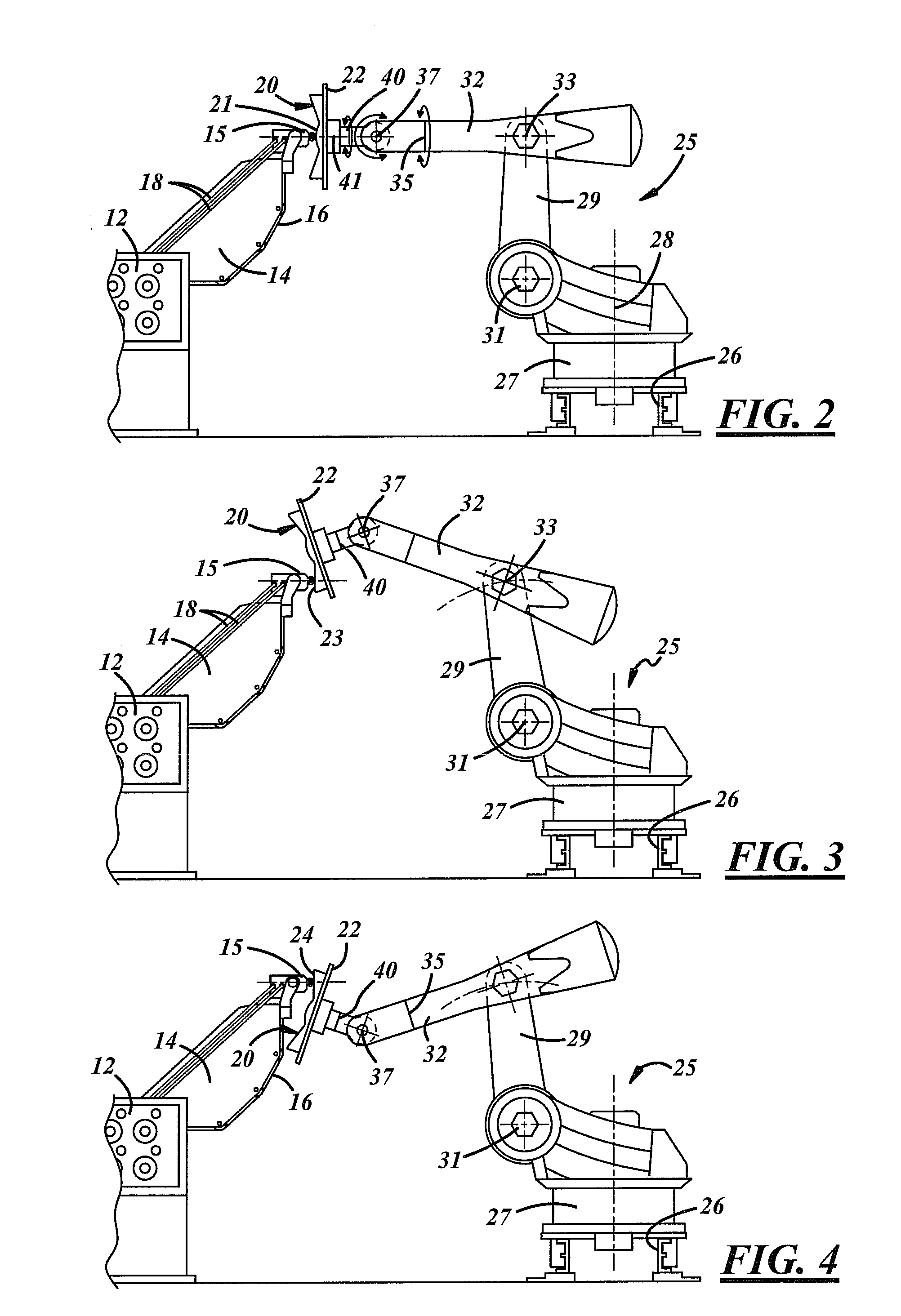 Robotic based fiber placement cell with stationary dispensing head and creel