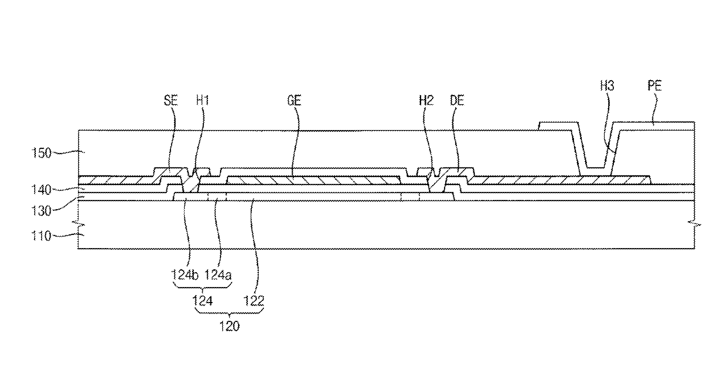 Thin film transistor, array substrate having the thin film transistor and method of manufacturing the array substrate