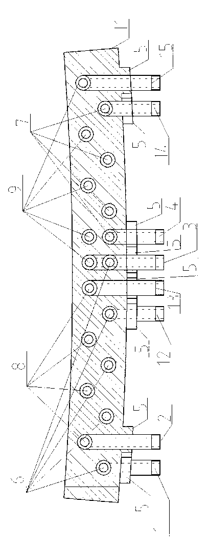 Manufacturing method of cast copper water jacket embedded with double-layer pure copper pipes