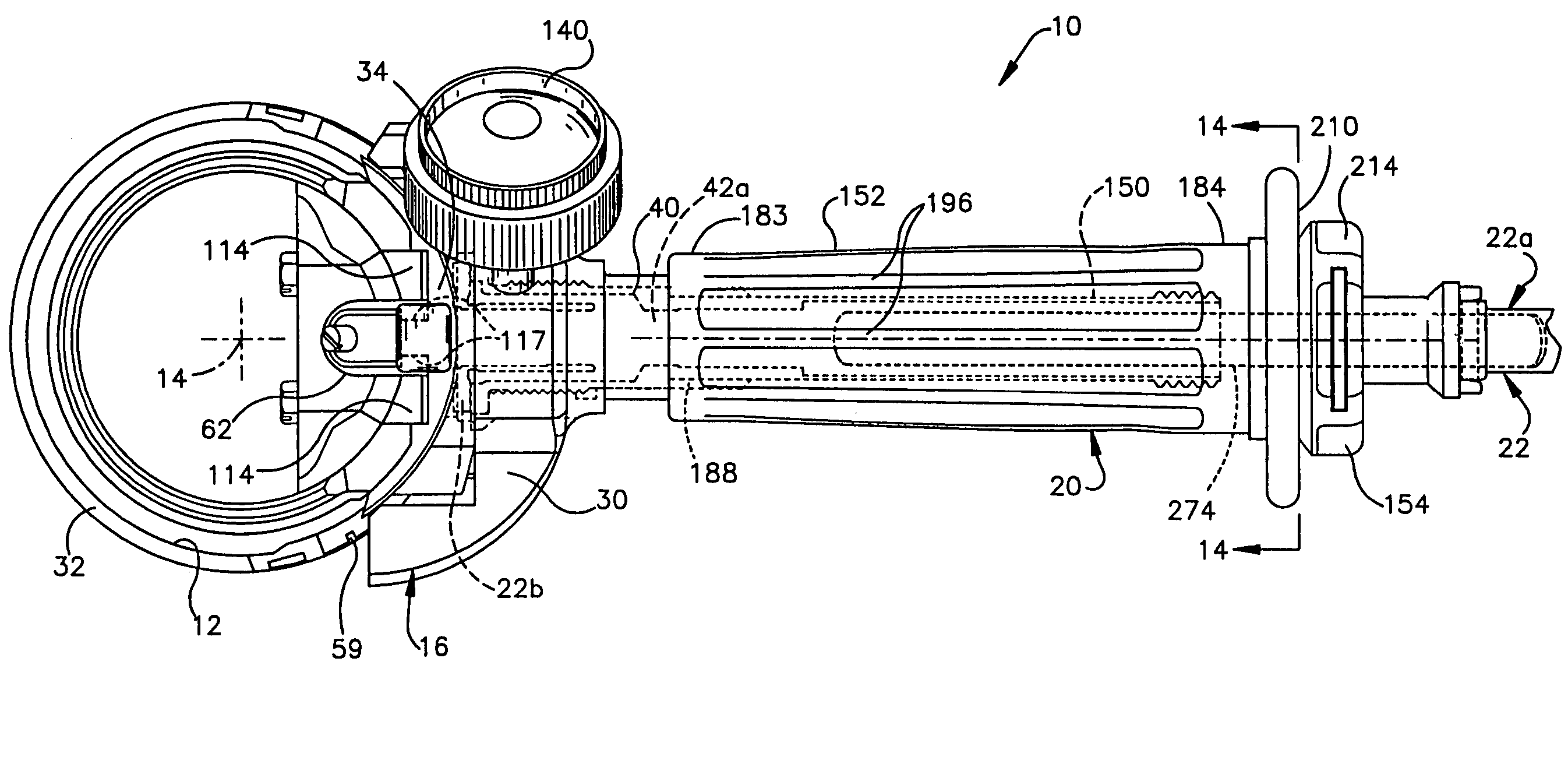 Power operated rotary knife
