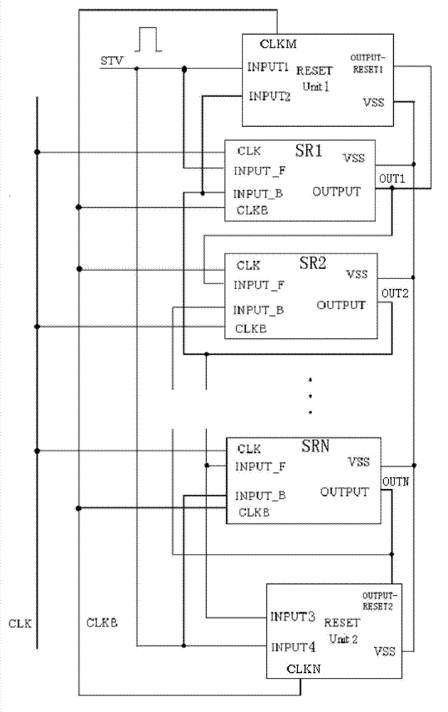 Grid electrode driving circuit, driving method and liquid crystal display device