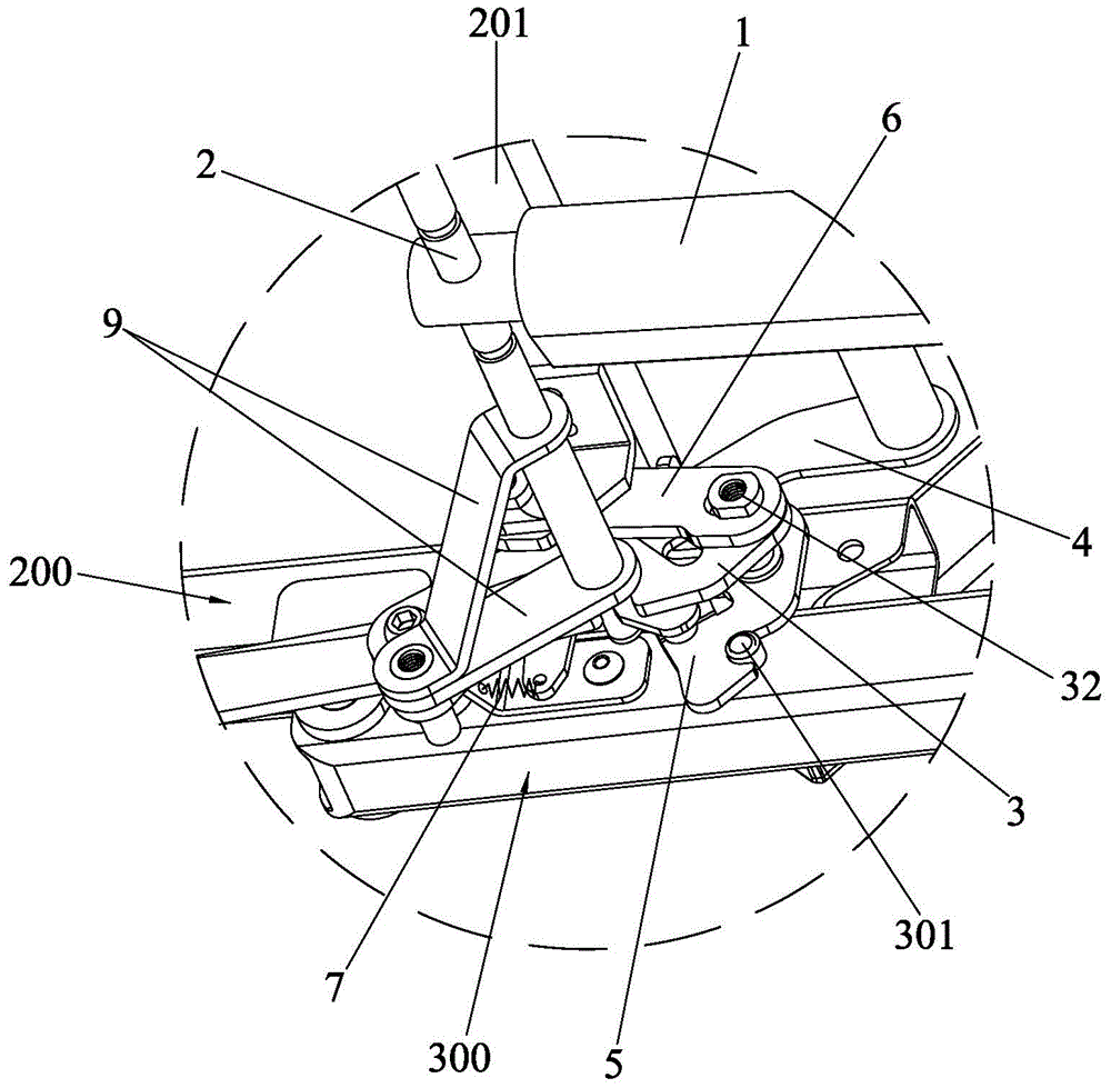 Folding drive structure of folding bicycle