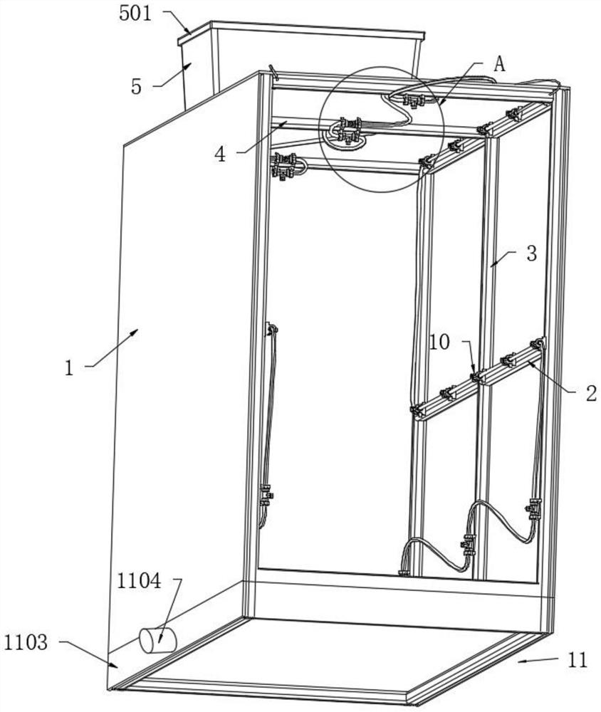 Personnel disinfection channel applied to cold chain logistics