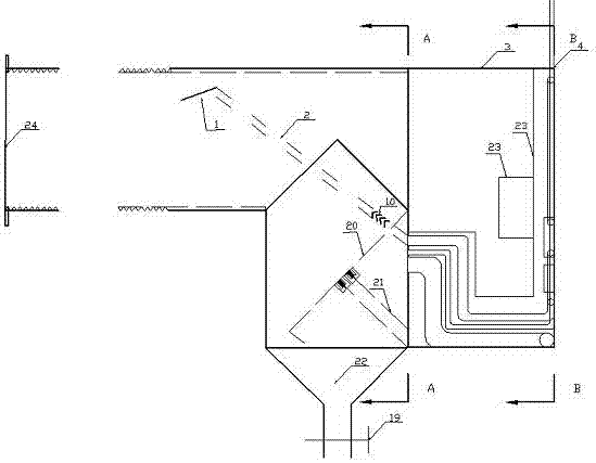 Measuring device for gas parameters of water-bearing coal seam by dynamic balance method