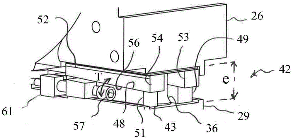 Adjustable arrangement for transforming a planar support, cassette, unit and machine equipped with same