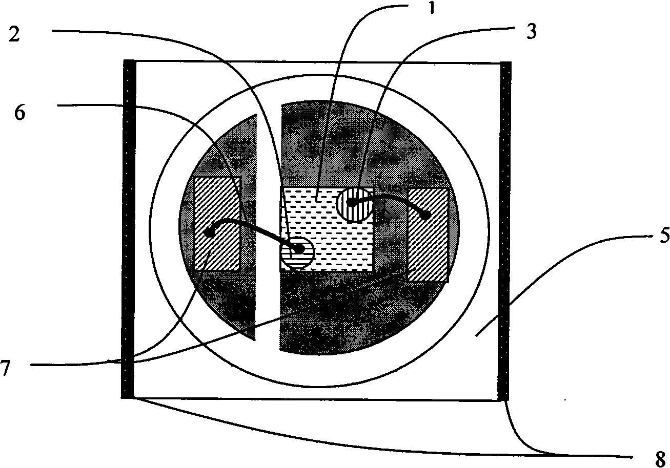 Method for manufacturing LED directly mounted on a support upside-down