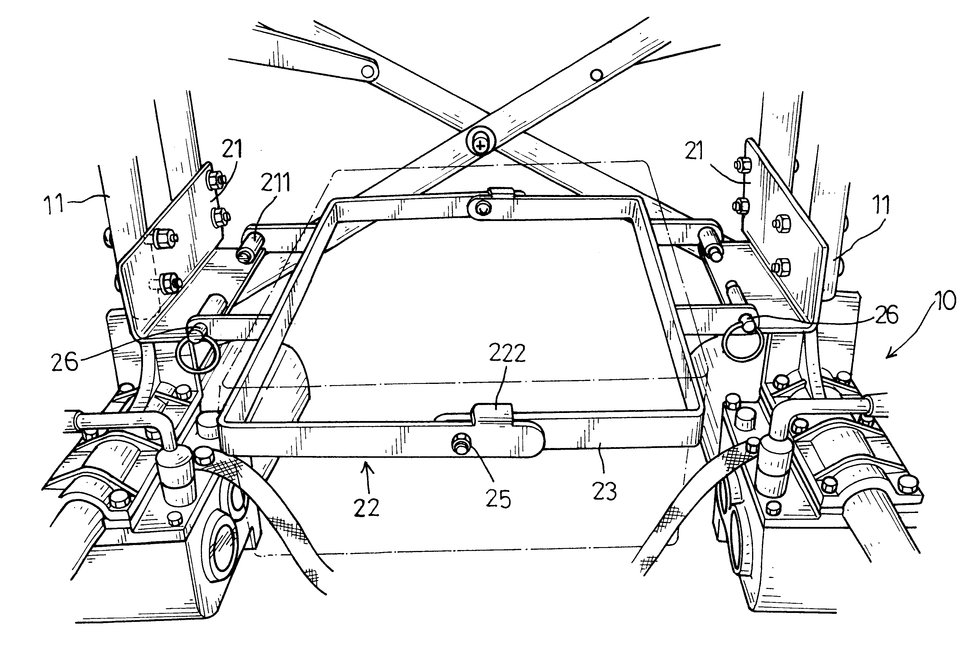 Battery compartment for a motorized wheel chair